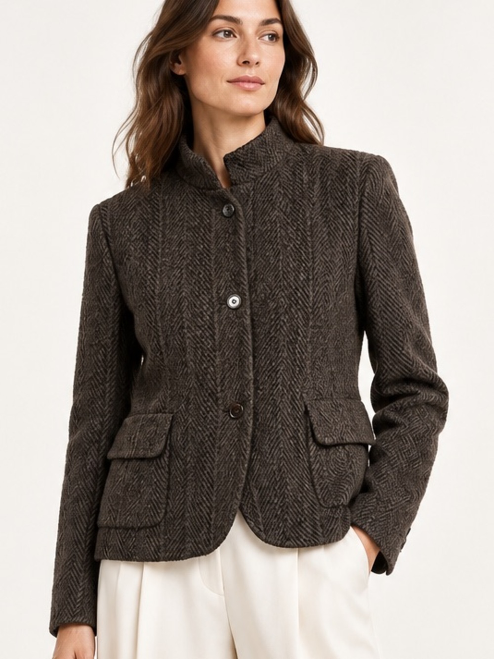 TER ET BANTINE Women's BOUCLE Blazer IT 46 US 10/12